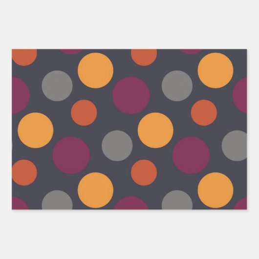 Feuille De Papier Cadeau Polka dot (Devant)