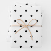 Feuille De Papier Cadeau Polka dot (En situation)