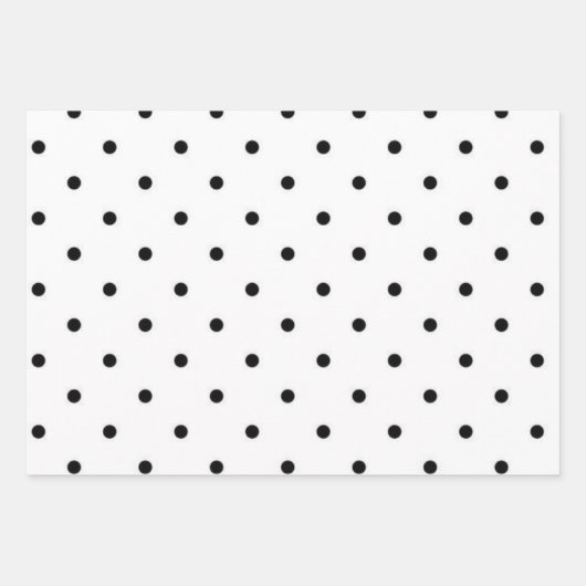 Feuille De Papier Cadeau Polka dot (Devant)
