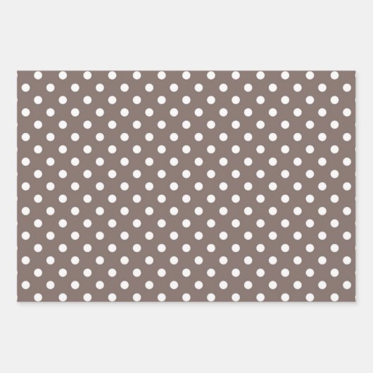 Feuille De Papier Cadeau Polka dot (Devant)