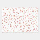 Feuille De Papier Cadeau Polka Dot and Stripe Gift Wrap Red Blue Holiday  (Devant 2)