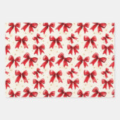 Feuille De Papier Cadeau Pommes Bleu Rouge (Devant 3)