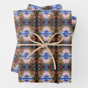 Feuille De Papier Cadeau Pommes Rouges Sur La Peinture D'Arbre Abstrait Per