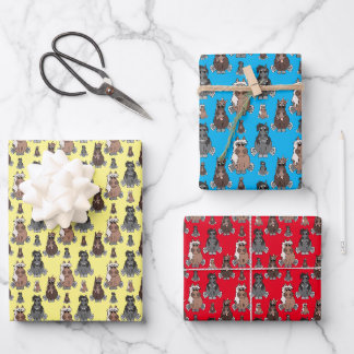 Feuille De Papier Cadeau Poney marrant