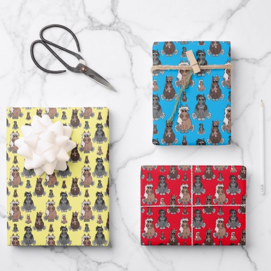 Feuille De Papier Cadeau Poney marrant (Recto)