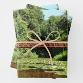 Feuille De Papier Cadeau Pont au lac Centennial à Ellicott City (En situation)