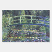 Feuille De Papier Cadeau Pont sur l'étang Nénuphar par Claude Monet (Devant 2)