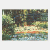 Feuille De Papier Cadeau Pont sur l'étang Nénuphar par Claude Monet (Devant 3)