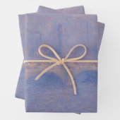 Feuille De Papier Cadeau Pont Waterloo Effet Soleil Monet Peinture (En situation)