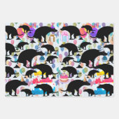 Feuille De Papier Cadeau Pooping Motif de chien d'anniversaire (Devant 2)