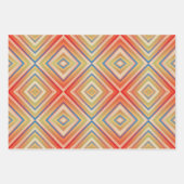 Feuille De Papier Cadeau Pop Of Reds Alternative Motif Diamant (Devant 3)