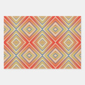 Feuille De Papier Cadeau Pop Of Reds Alternative Motif Diamant (Devant)