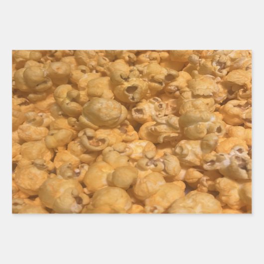 Feuille De Papier Cadeau Popcorn (Devant)