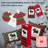 Feuille De Papier Cadeau Populaire Tendance Rouge Vert Noir Plaid