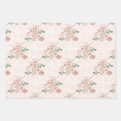Feuille De Papier Cadeau Porte-bébé rose et jouets (Devant)