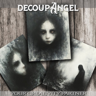 Feuille De Papier Cadeau Portrait d'un fantôme - Découpage -