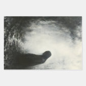 Feuille De Papier Cadeau Portrait d'un fantôme - Découpage - (Devant 2)