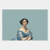 Feuille De Papier Cadeau Portrait d'une dame (Devant 2)