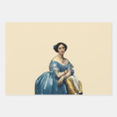 Feuille De Papier Cadeau Portrait d'une dame (Devant)