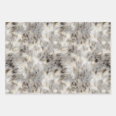 Feuille De Papier Cadeau Poster de animal d'or bleu (Devant 3)