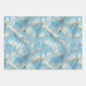 Feuille De Papier Cadeau Poster de animal d'or bleu (Devant 2)