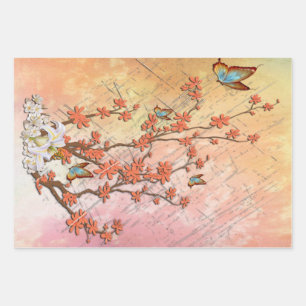 Feuille De Papier Cadeau Poster en bois du spectacle Ikebana