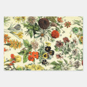 Feuille De Papier Cadeau Poster vintage Hollyhock Fleurs (Devant 3)