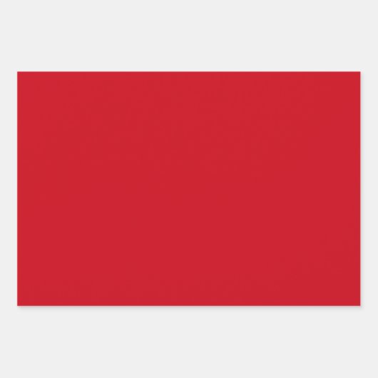 Feuille De Papier Cadeau Pot rouge et pointillé et solide (Devant 3)