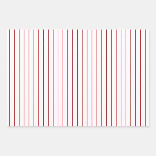 Feuille De Papier Cadeau Pot rouge et pointillé et solide (Devant)