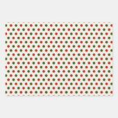 Feuille De Papier Cadeau Pots cadeaux d'arbre festif Points Motif sans cout (Devant 3)
