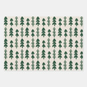 Feuille De Papier Cadeau Pots cadeaux d'arbre festif Points Motif sans cout (Devant)