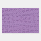 Feuille De Papier Cadeau Pots Et Tracées De Lavande Violet (Devant)