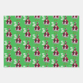 Feuille De Papier Cadeau Poule de Noël (Devant 3)