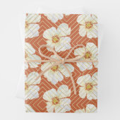 Feuille De Papier Cadeau Poulet orange (En situation)