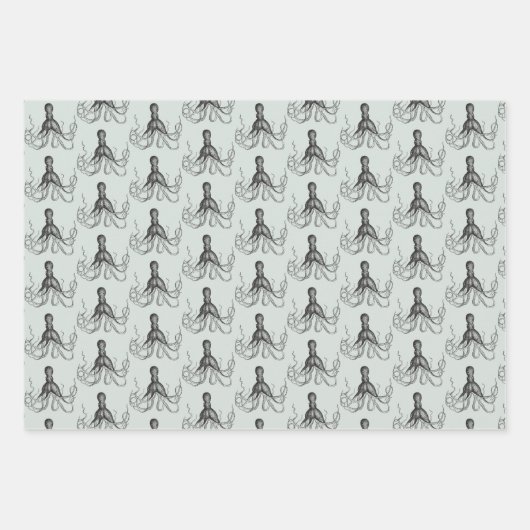 Feuille De Papier Cadeau poulpe (Devant 2)