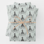 Feuille De Papier Cadeau poulpe (En situation)