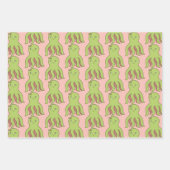 Feuille De Papier Cadeau poulpe de Noël (Devant)