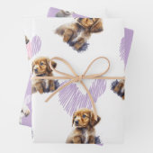 Feuille De Papier Cadeau Pour l'amour des chiens (En situation)