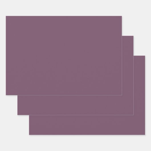 Feuille De Papier Cadeau Pourpre foncé (couleur solide)  (Lot)