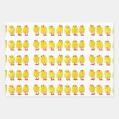 Feuille De Papier Cadeau Poussins de Pâques (Devant 2)