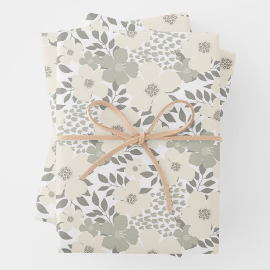 Feuille De Papier Cadeau Prairie tranquille (En situation)