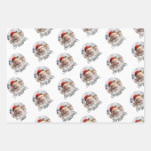 Feuille De Papier Cadeau Premier Noël du bébé (Devant)