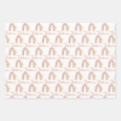 Feuille De Papier Cadeau Premier Voyage Autour Du Sun Boho Custom (Devant)