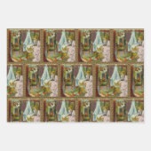 Feuille De Papier Cadeau Première visite de Père Noël (Devant)