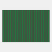 Feuille De Papier Cadeau Preppy Green et Mistletoe Noël (Devant 2)