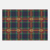 Feuille De Papier Cadeau Preppy Lux Christmas Plaid (Devant)