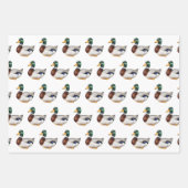 Feuille De Papier Cadeau Preppy Mallard Duck (Devant)