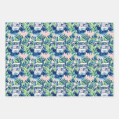 Feuille De Papier Cadeau Preppy Palm Beach Golf (Devant 2)