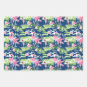 Feuille De Papier Cadeau Preppy Palm Beach Golf (Devant)