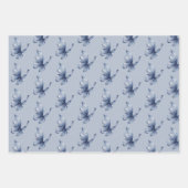 Feuille De Papier Cadeau Pretty Blue Butterfly Birthday (Devant)